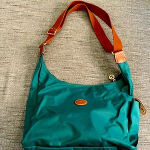Longchamp Green Hobo crossbody Le Pliage